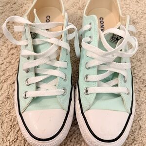 Converse Mint Green Canvas Sneakers